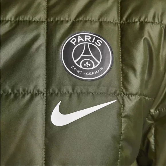 Nike 2022-23 Paris Saint-Germain Fleece Lined Hooded Jacket Size L DN3153-325 - Picture 4 of 6